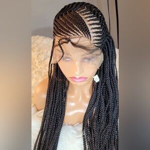 Elegant Black Braided Wig